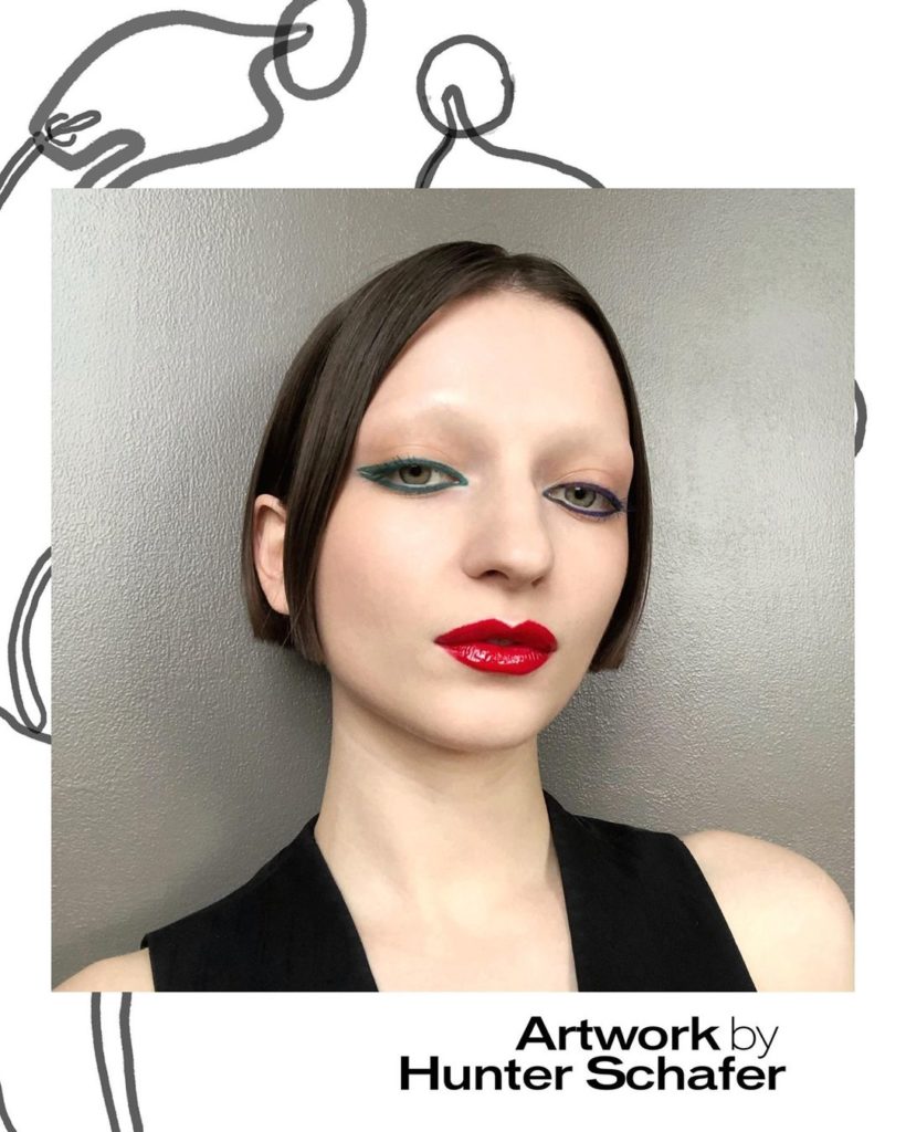 SHISEIDO: File under: asymmetrical eyes. “This makeup look gives insight into my approach … File under: asymmetrical eyes. “This makeup look gives insight into my approach ...