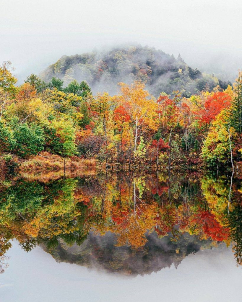 Love how the water acted like a mirror in this shot from @_taka23_ at Norikura K...