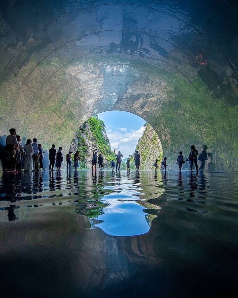 Visit Japan: Check out the beautiful view through the Kiyotsu Gorge Tunnel in Niigata Prefect… Check out the beautiful view through the Kiyotsu Gorge Tunnel in Niigata Prefect...