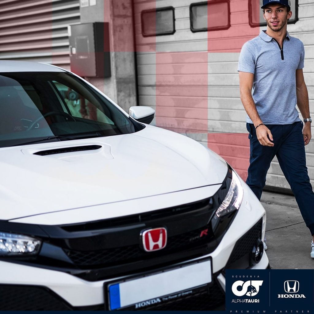 = Unstoppable. 

#PoweredByHonda @alphataurif1 @hondaracingf1...