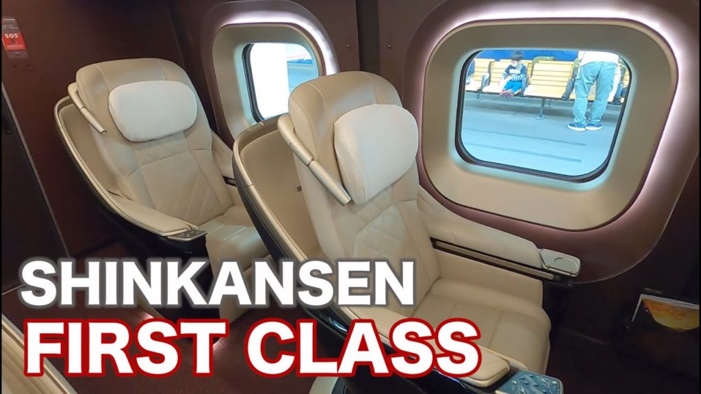 FIRST CLASS on THE SHINKANSEN in JAPAN (Niigata→Tokyo)