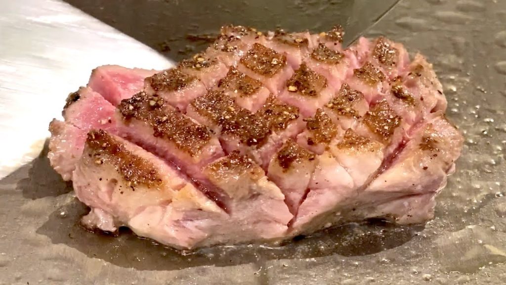 Wagyu Okonomiyaki Teppanyaki in Osaka - ぷれじでんと千房 オー・エム・ホテル日航ビル店 大阪 鉄板焼き