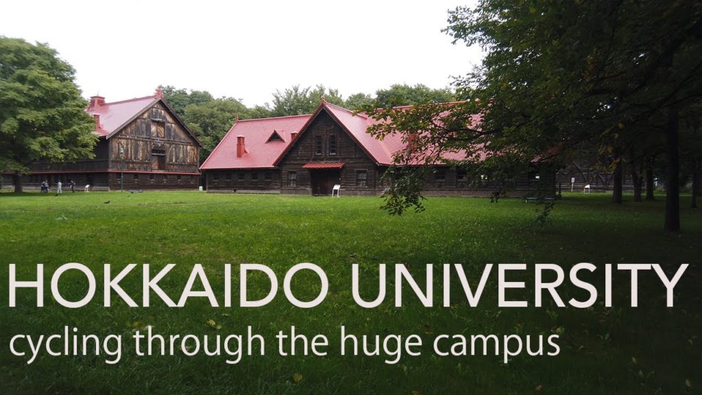 Cycling Hokkaido university | 4K with Binaural Audio
