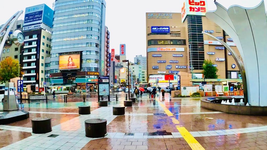 【4K】Rain Walk in Nagoya Station - Japan Walking Tour #ASMR