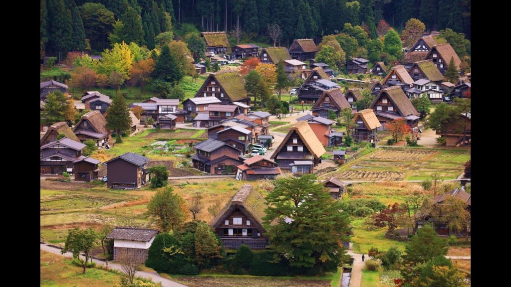 JG☆☆☆☆☆8K HDR  世界遺産白川郷 荻町の秋 Gifu, World Heritage Shirakawago, Ogimachi in Autumn