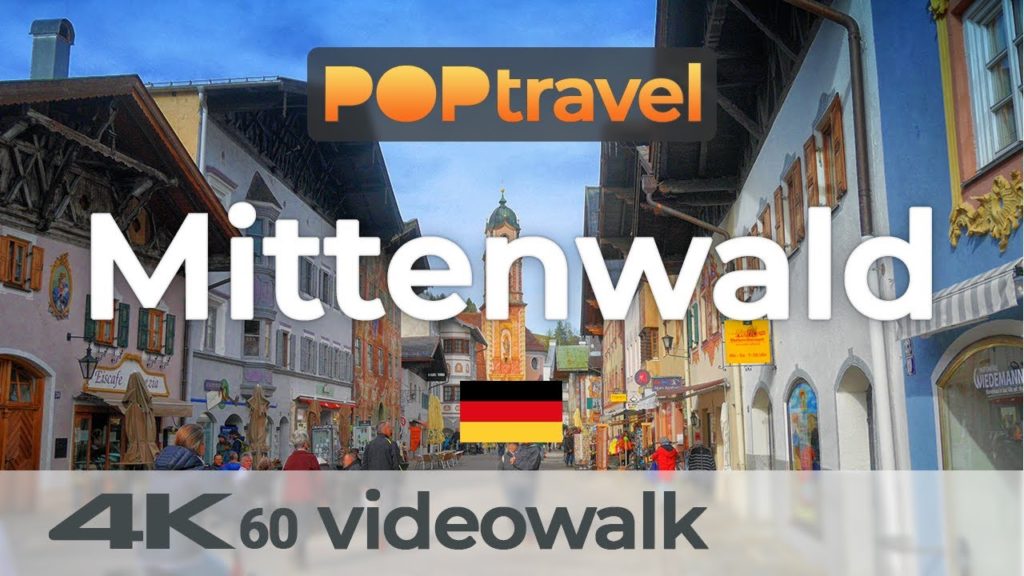 Walking in MITTENWALD / Germany 🇩🇪- 4K 60fps (UHD)