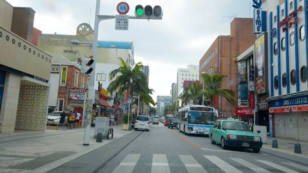 Okinawa： Drive on Kokusai-dori in Naha / 那覇の国際通りをドライブ【2020.10】