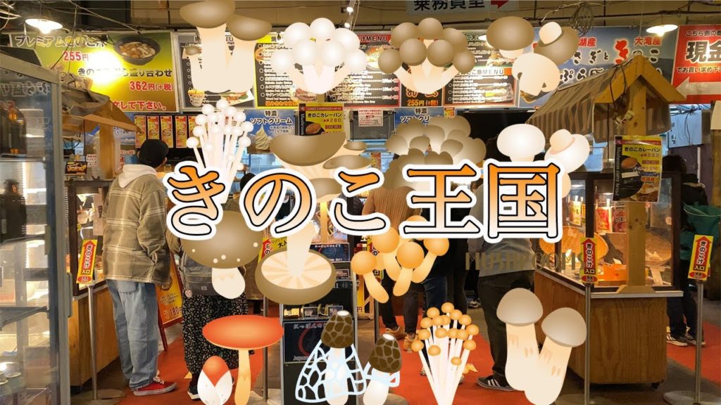 【北海道 4K】きのこ王国大滝本店の散歩