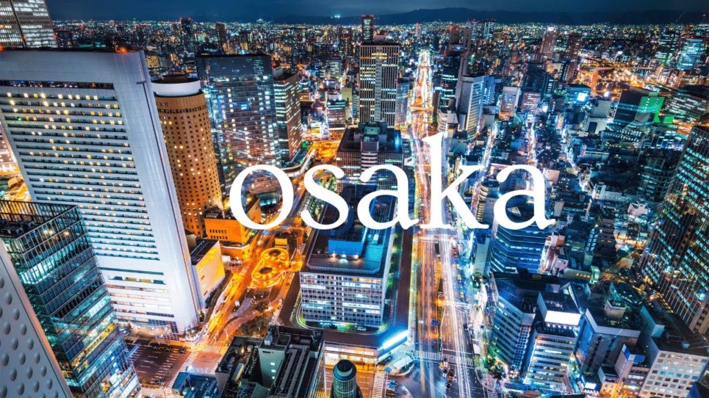 Osaka City Drone - Aerial View 4K Video by Drone In Osaka City