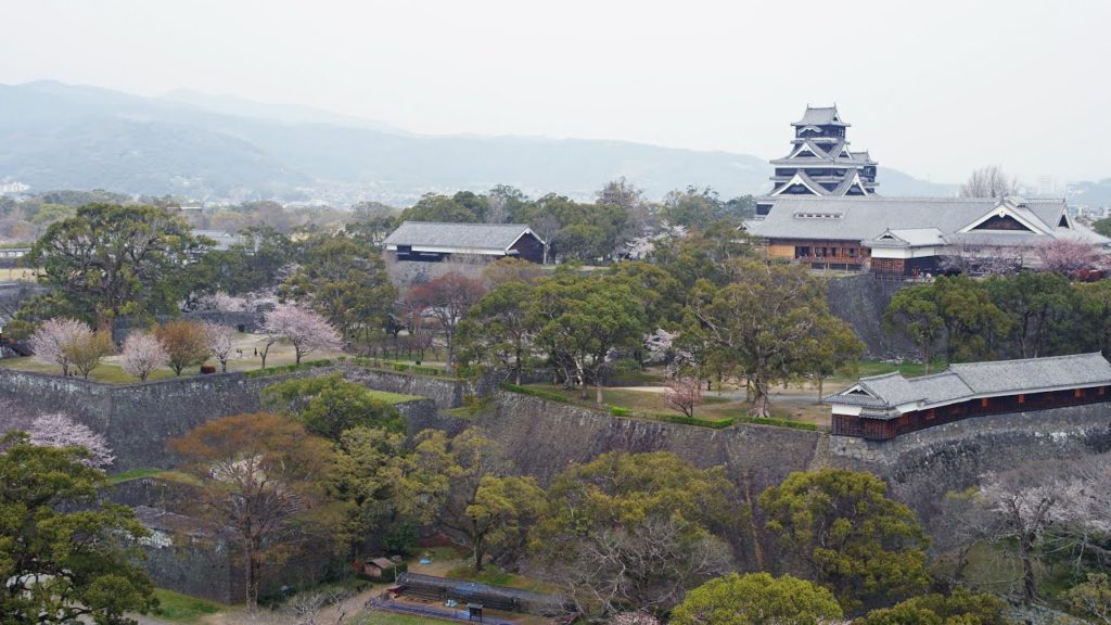[ 4K Ultra HD ] 熊本城と桜 Kumamoto Castle surrounded by Cherry Blossoms (Shot on RED EPIC)