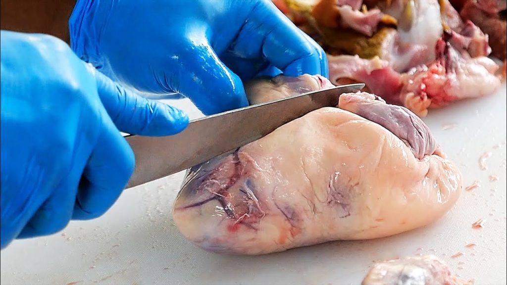 Thai Food - OSTRICH HEART AND STEAK Bangkok Thailand