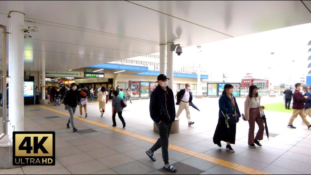 【4K】Walking around Kashiwa in Chiba in the rain on Sep 2020 柏 散策