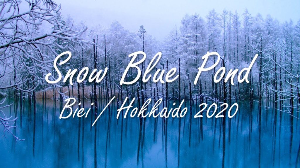 北海道美瑛町 雪の青い池 2020, Snow Blue Pond Biei Hokkaido, 北海道美瑛町的雪蓝色池塘 北海道美瑛町 雪の青い池 2020, Snow Blue Pond Biei Hokkaido, 北海道美瑛町的雪蓝色池塘