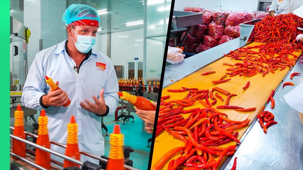 How CHILI SAUCE is Made!!!  One Million Bottles a Week!!