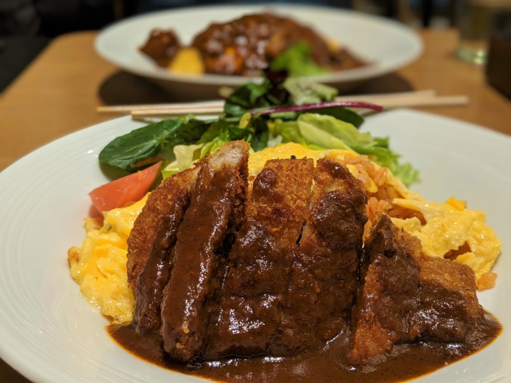 Chicken Katsu with Omurice.