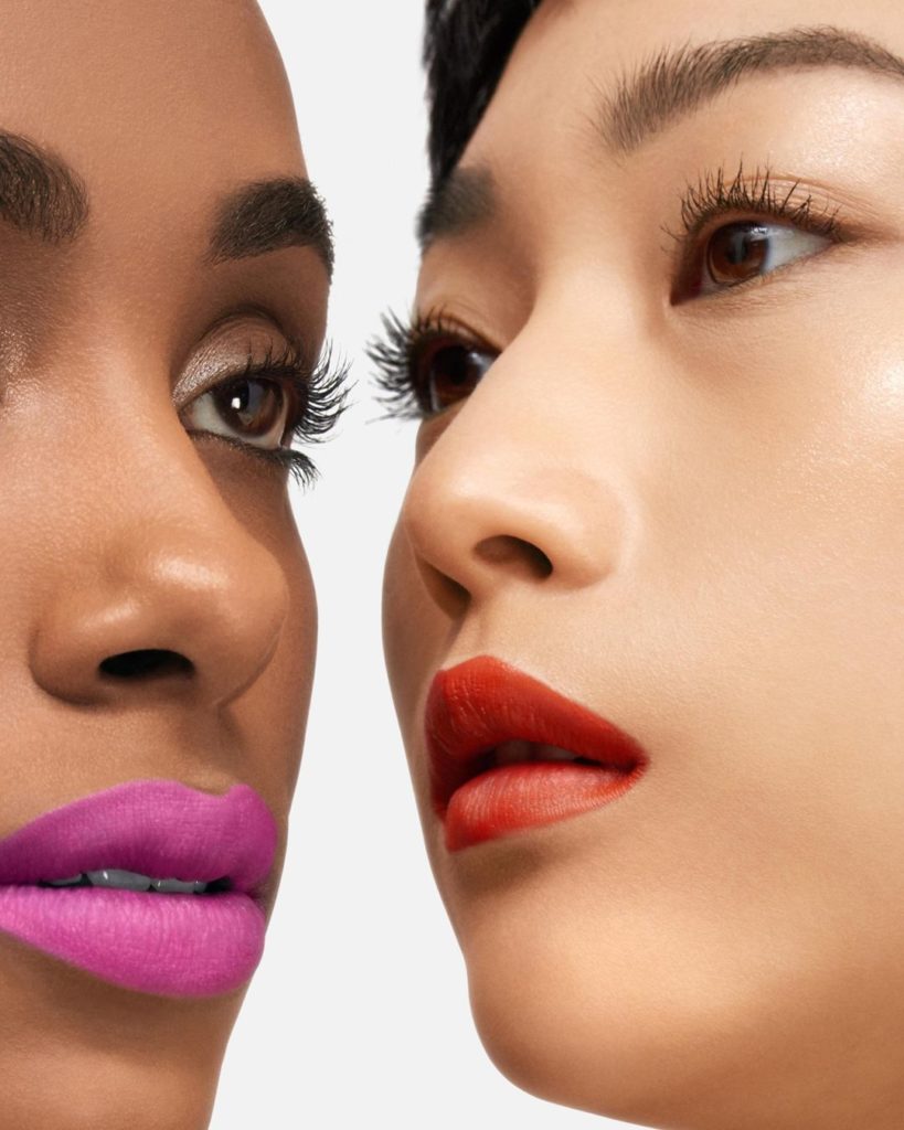 For comfortable, full-coverage color that never transfers, swipe ModernMatte Pow...