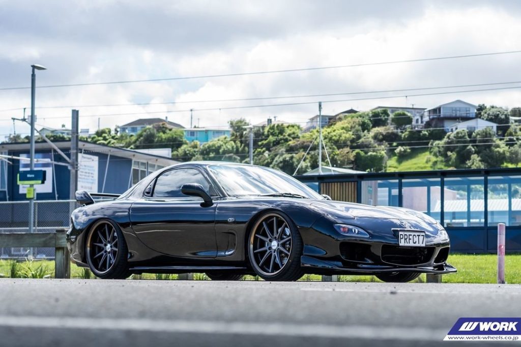 @aj____nz Mazda RX7 FD on WORK Gnosis CV201. Special thank to @workwheelsnz for ...