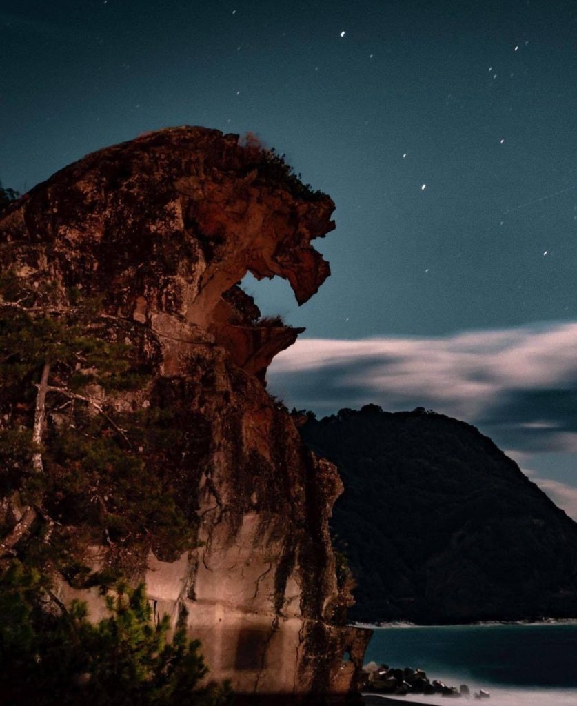 Check out that profile! Shishi Iwa, also known as Lion Rock in Mie Prefecture, i...