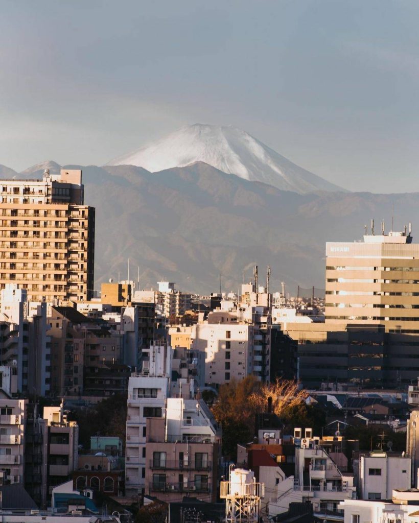 Japan Travel: Fuji-san gracing the Tokyo suburbs with its presence! @lisainjapan offered some … Fuji-san gracing the Tokyo suburbs with its presence! @lisainjapan offered some ...
