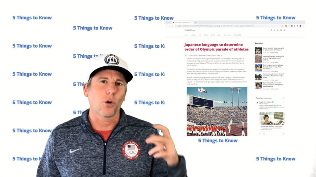 5 Things to Know for Tokyo 2020 - October 30, 2020