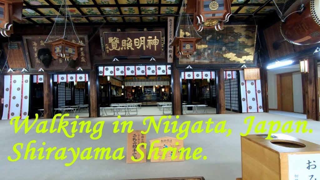 Walking in Niigata, Japan. Shirayama Shrine. ORANGE ua