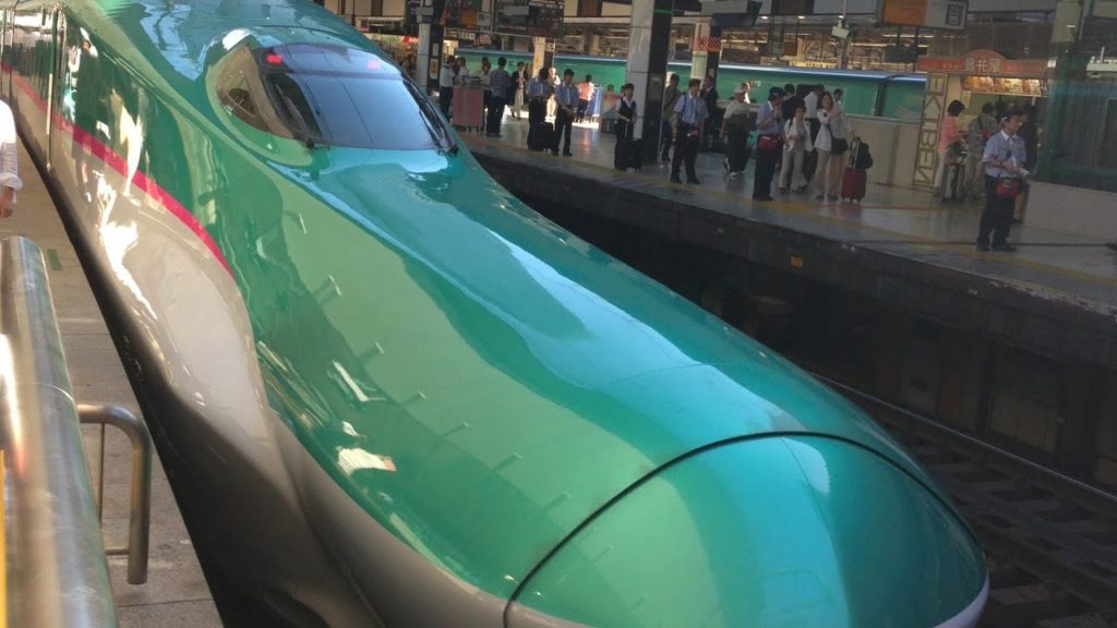 Tokyo - Fukushima - Aomori with 320 km/h on the Shinkansen High Speed Train はやぶさ東北新幹線 東京～新青森