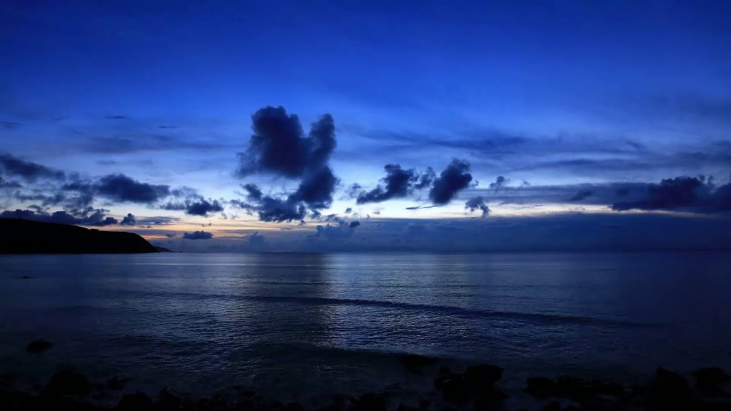 Japan 1minute Travel KAGOSHIMA Amami Oshima 鹿児島 奄美大島 佐仁（八月踊りで有名な佐仁の海の夕景）