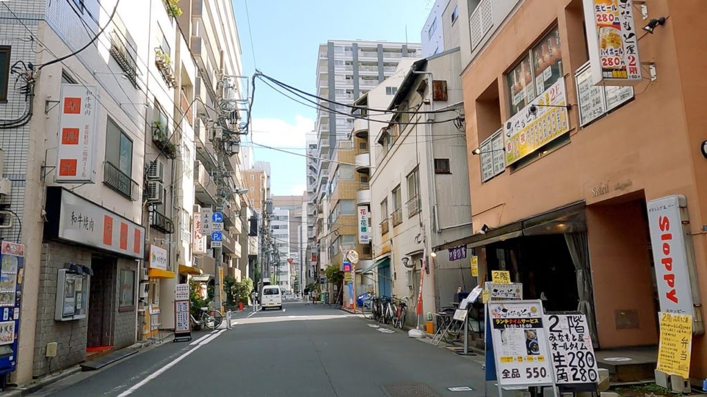 Driving in Ningyocho, Tokyo - A Town of Tradition [4K] JAPAN