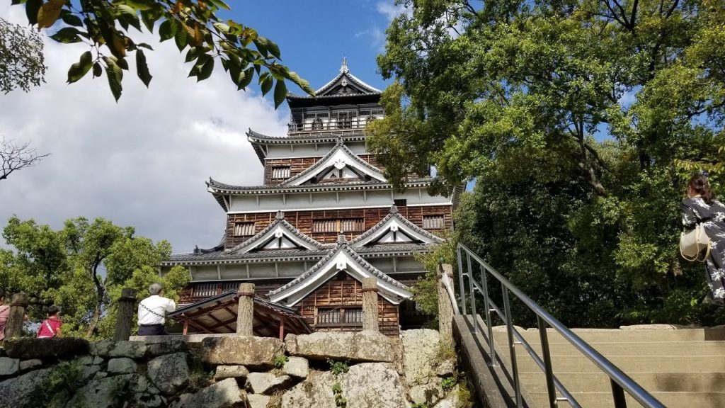 Walking video of Hiroshima Castle, Hiroshima Prefecture【広島県 広島城】歩行動画