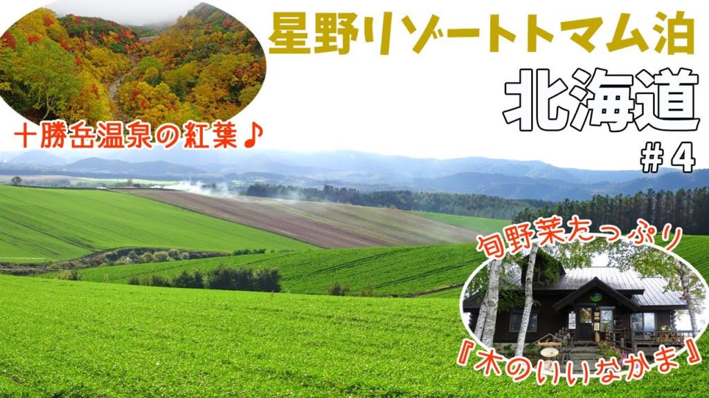 [ Go To トラベルで 2泊3日の北海道旅行 ]　#4 絶景の十勝岳温泉郷 ＆ 美瑛の丘♪　～ 晴れのち曇りのち雨のちゲリラ豪雨のち晴れ ～
