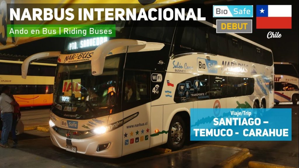 Ando en Bus | Viaje Narbus (NUEVO BIOSAFE MARCOPOLO), ruta Santiago - Temuco - Carahue