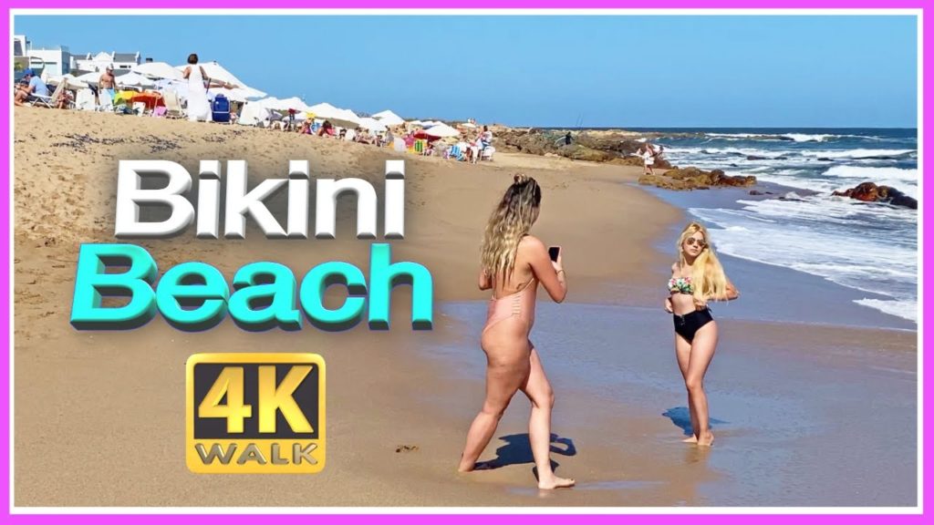 4K WALK BIKINI Beach 4K video PUNTA del ESTE URUGUAY not South Beach Miami !!