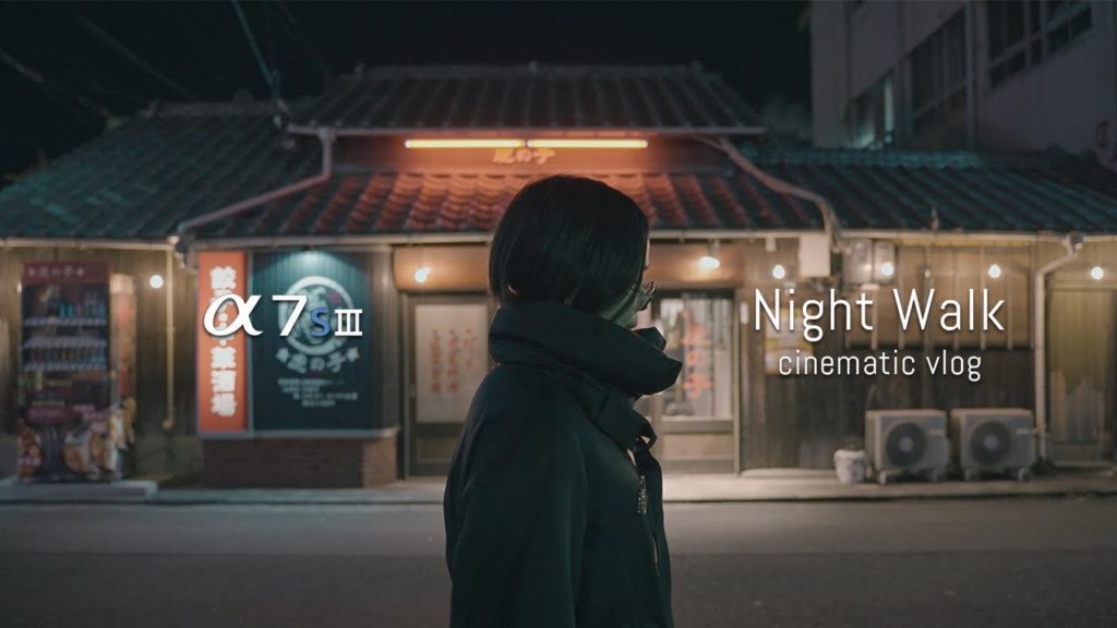 Night Walk  - cinematic vlog -    |  SONY a7sⅢ