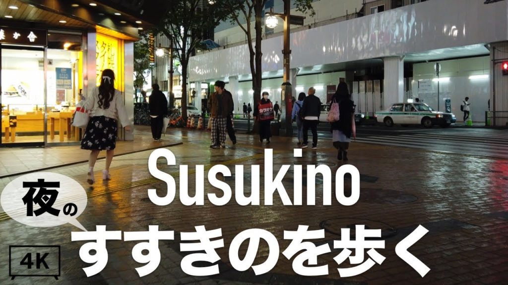 【4K】夜のすすきのを歩く。北海道札幌市