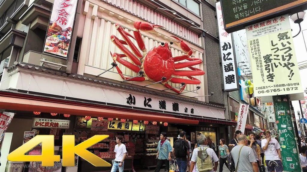 Walking around Dotonbori Shopping Street, Osaka - Long Take【大阪・道頓堀】 4K
