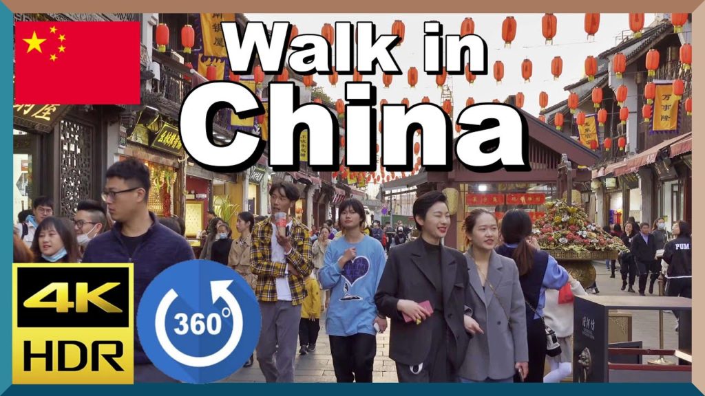 [🇨🇳中国,杭州を歩く] [VR版] 河坊街　800年前の街並みを再現した歩行者天国　（観光,旅行,浙江省,新型コロナ,GoPro）