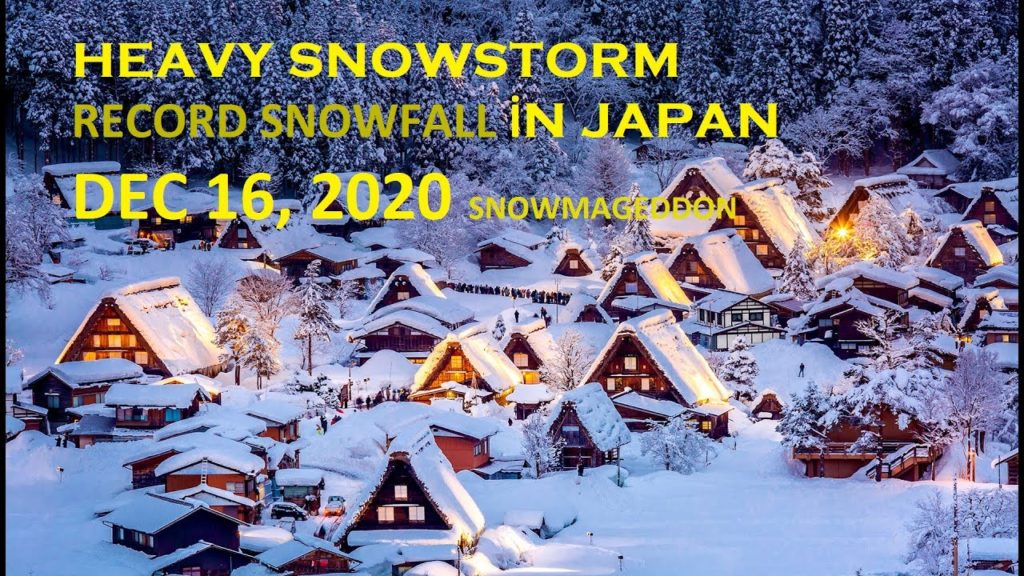 Snowstorm in Japan (Dec 16, 2020) Record snowfall in Tokyo - Japonya'da inanılmaz kar yağışı