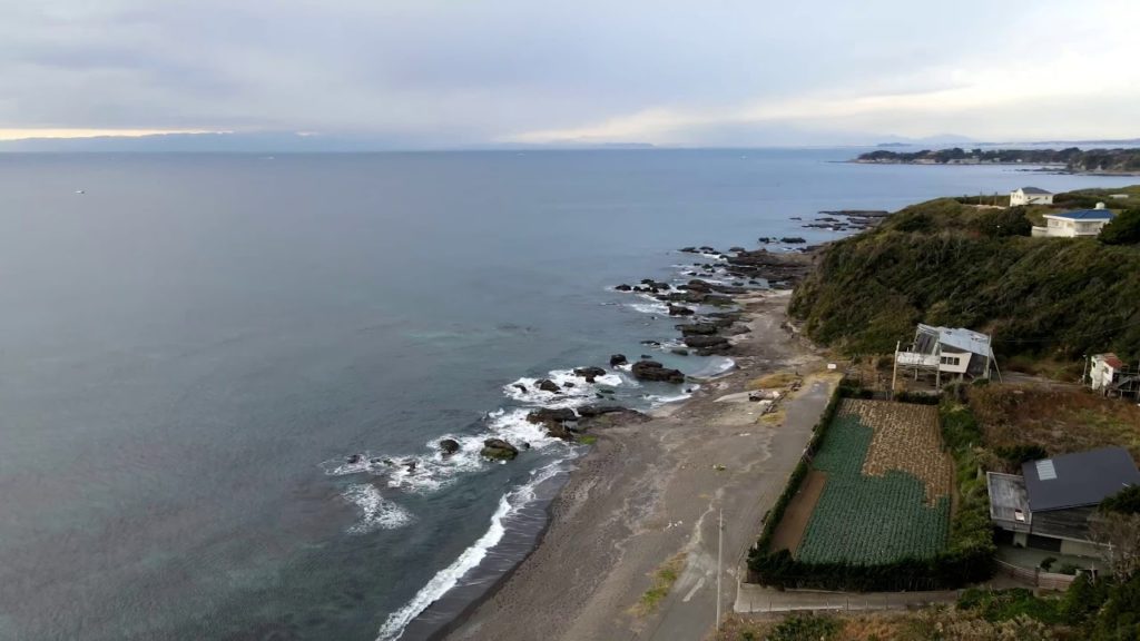 A seaside of the Izu peninsula from Mavic Air 2 - Japanese scene from the sky -