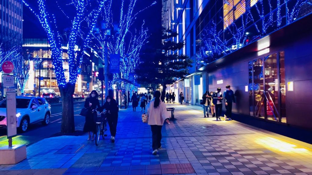 【4K】2020 Christmas in Nagoya ( Sakae Station) - Japan Night Walking Tour