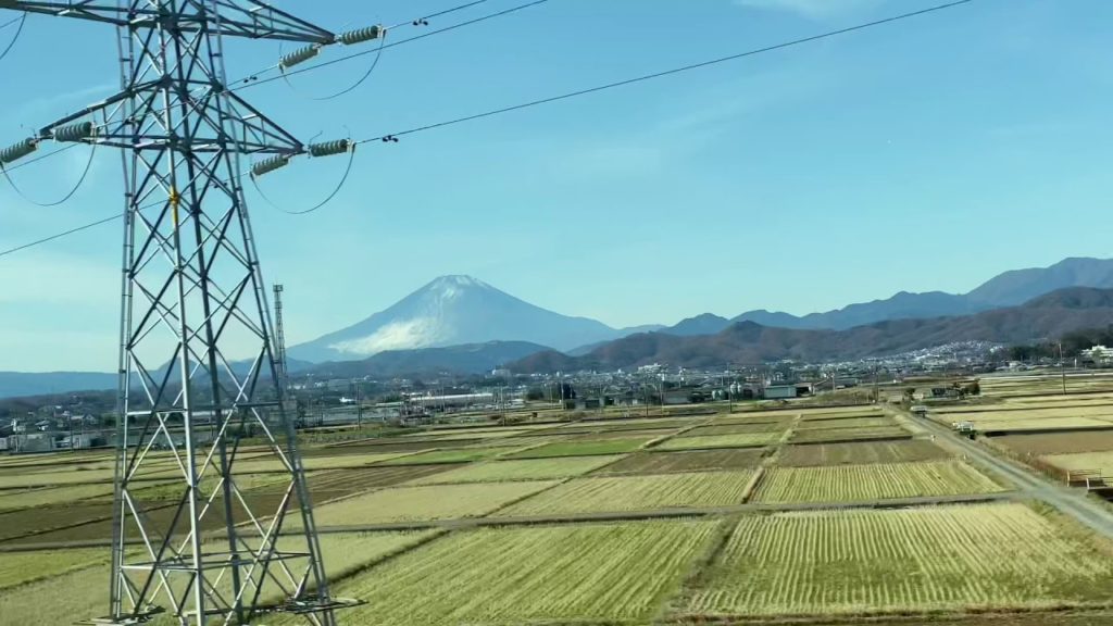 Mount Fuji from the Shinkansen Tokyo-Osaka | December 2020