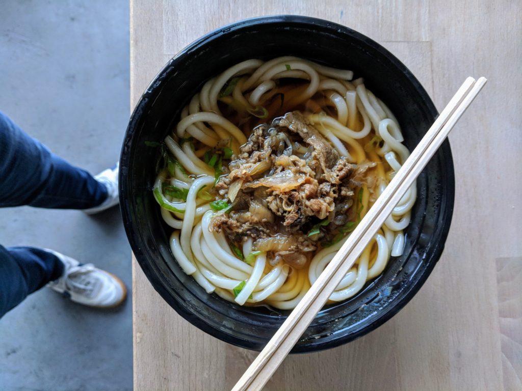 Niku Udon (肉うどん) from Mitsuwa