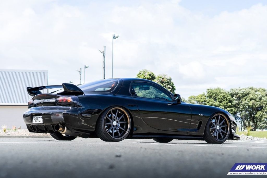 @aj____nz Mazda RX7 FD on WORK Gnosis CV201. Special thank to @workwheelsnz for ...