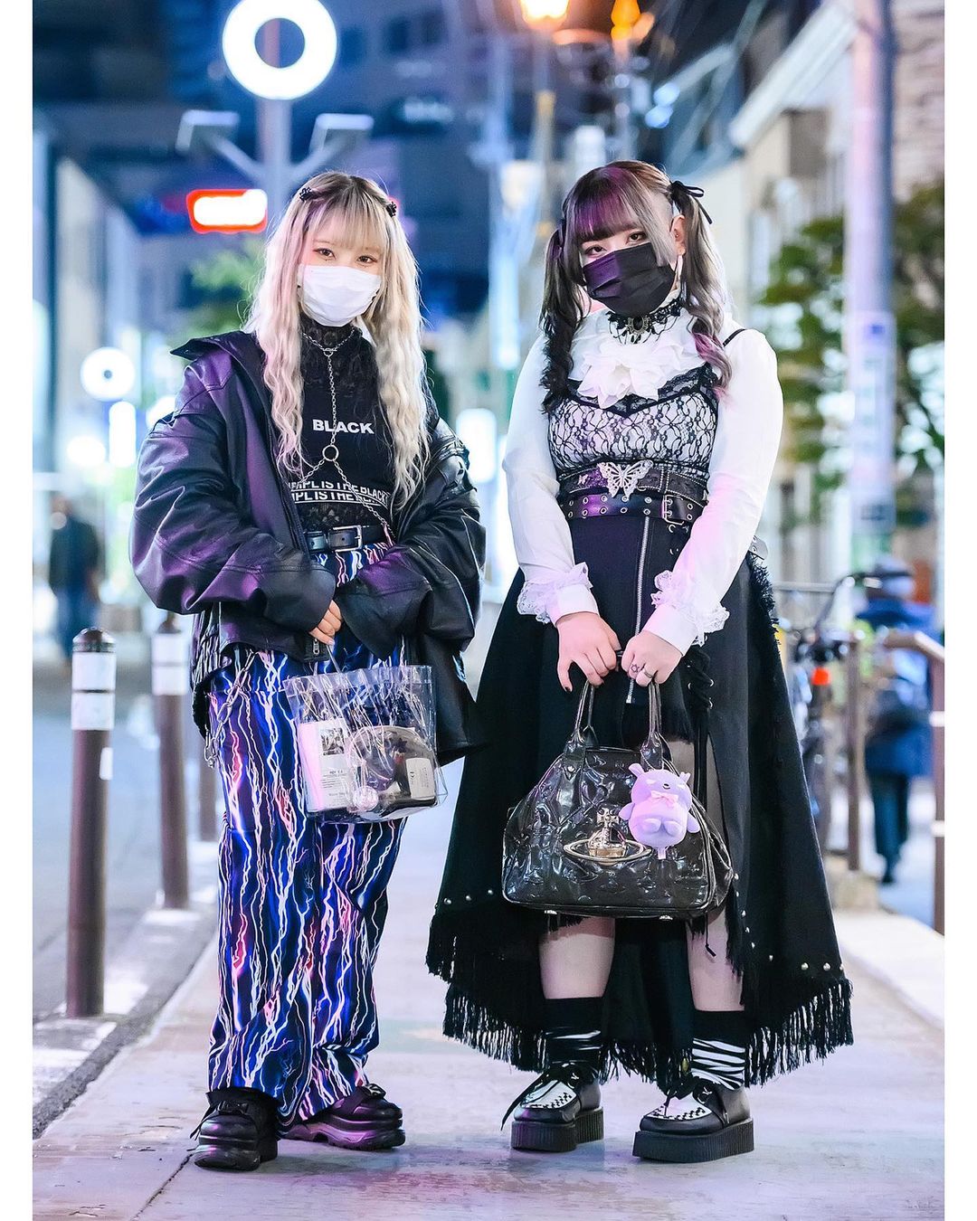 Tokyo Fashion: 20-year-old friends Miu (@llifogll) and Miuchan ...