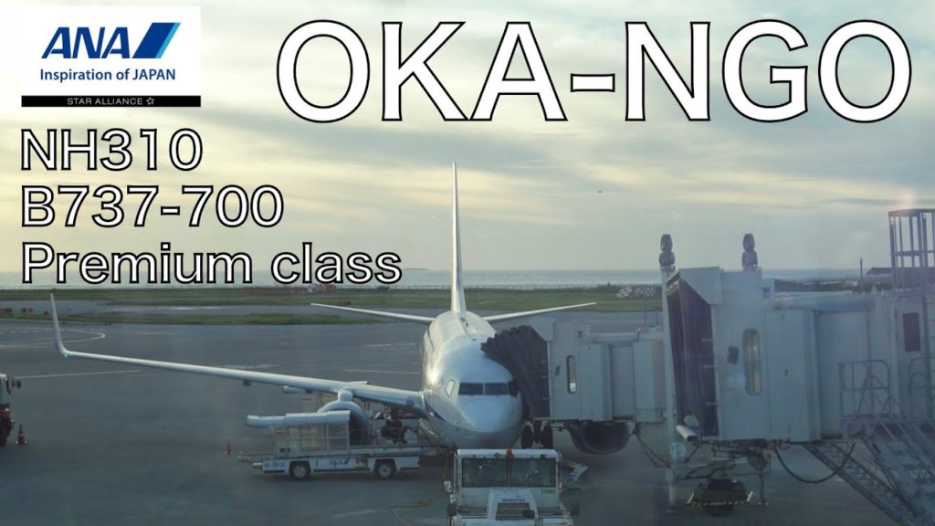 ANA NH310 B737-700 Premium class Okinawa Naha (OKA) to Nagoya Centrair (NGO) | Flight video