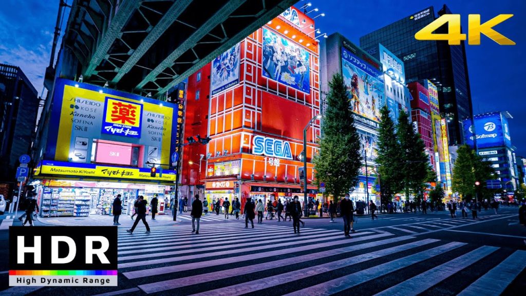 【4K HDR】Night Walk in Tokyo Electric Anime Town - Akihabara - Japan Walking Tours 2020
