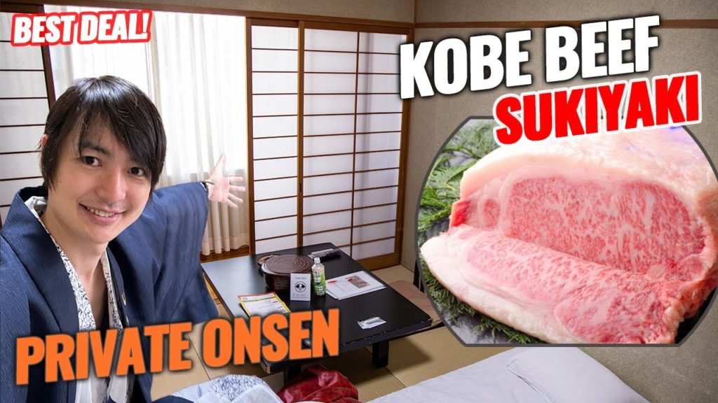 (KOBE/神戸) Kobe Beef Sukiyaki Course Dinner and Private Onsen in Historical Ryokan #272 (KOBE/神戸) Kobe Beef Sukiyaki Course Dinner and Private Onsen in Historical Ryokan #272