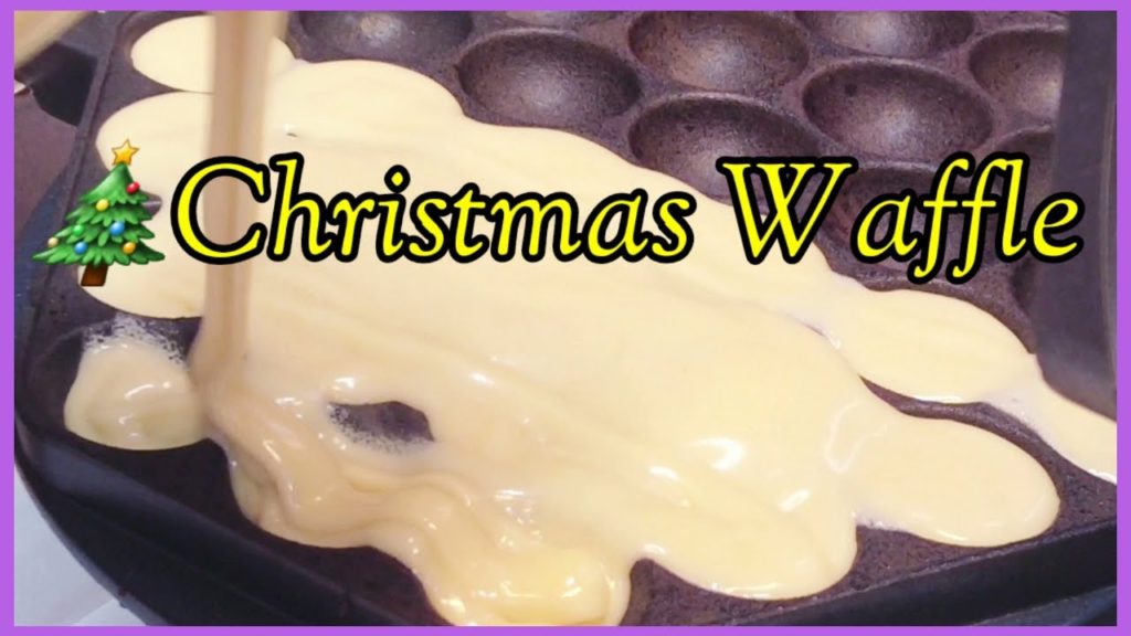 Christmas waffleㅣ크리스마스 와플ㅣKorean street food Christmas waffleㅣ크리스마스 와플ㅣKorean street food