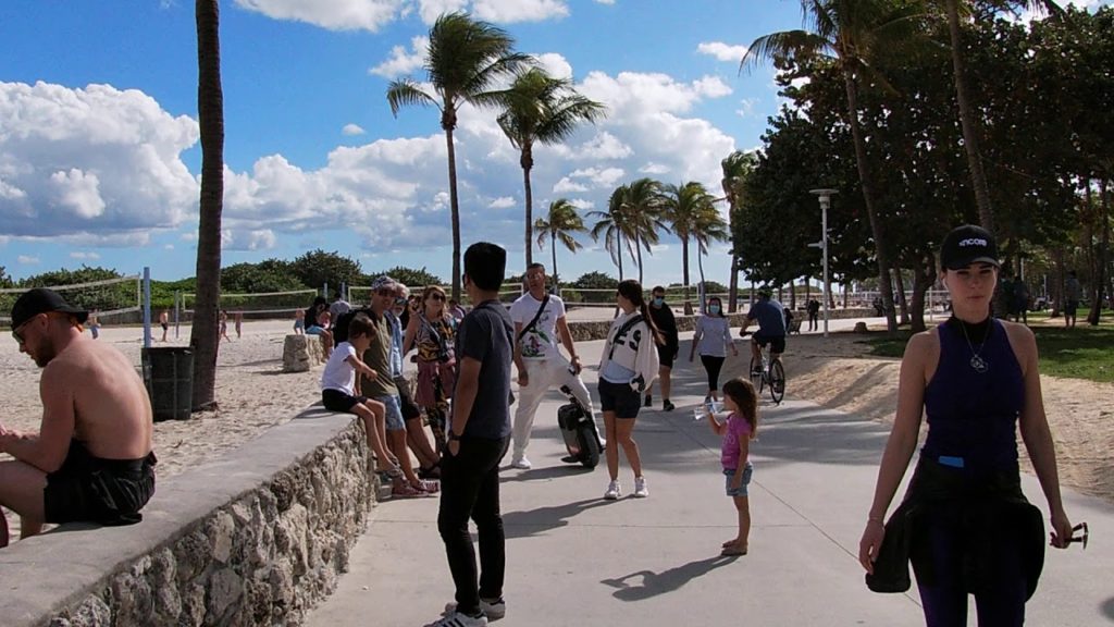 4K Miami Beach Walk South Beach Miami, FL