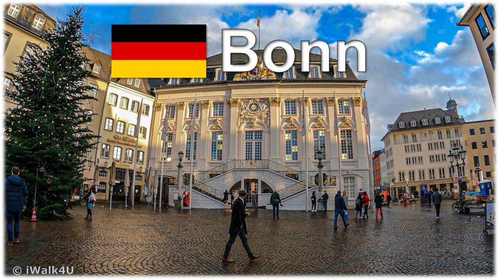 🇩🇪 Bonn 🏙 4K Christmas Season Walk On A Sunny Day ☀️ Germany 🇩🇪