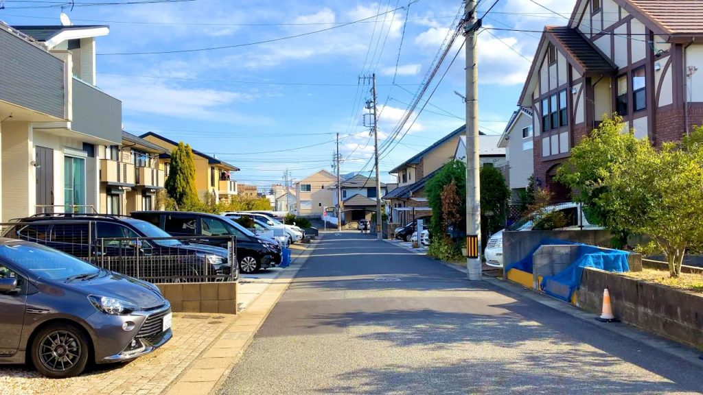 【4K】Modern Japanese Houses / Neighborhood Walking Tour in Japan (Nagakute, Nagoya)